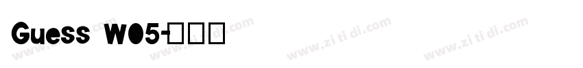 Guess W05字体转换